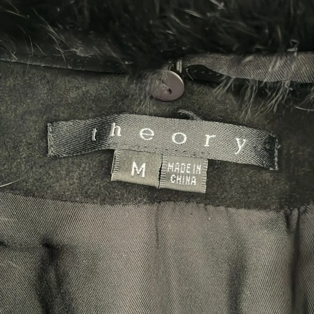 Theory Real Rabbit Fur Leather Jacket - Picture 4 of 13